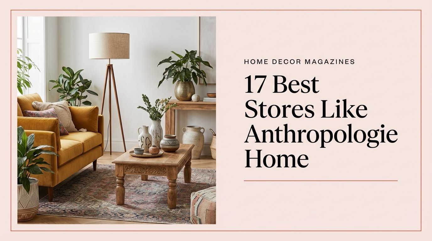 17 Best Stores Like Anthropologie Home for Unique & Eclectic Decor