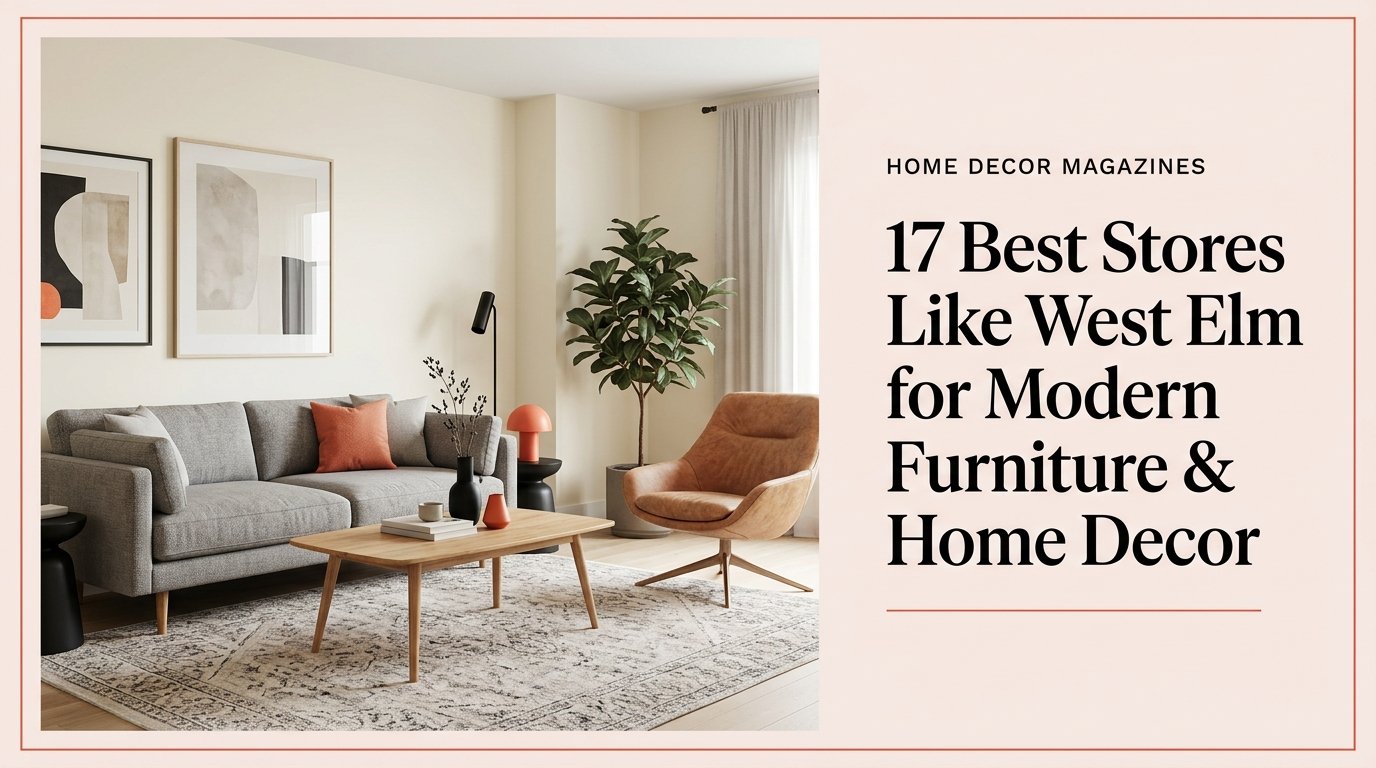 17 Best Stores Like West Elm for Modern Furniture & Home Decor
