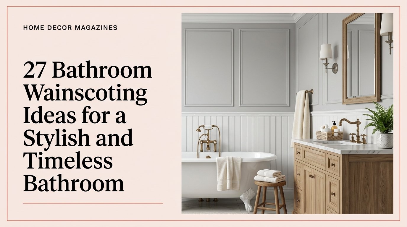 27 Bathroom Wainscoting Ideas for a Stylish and Timeless Bathroom