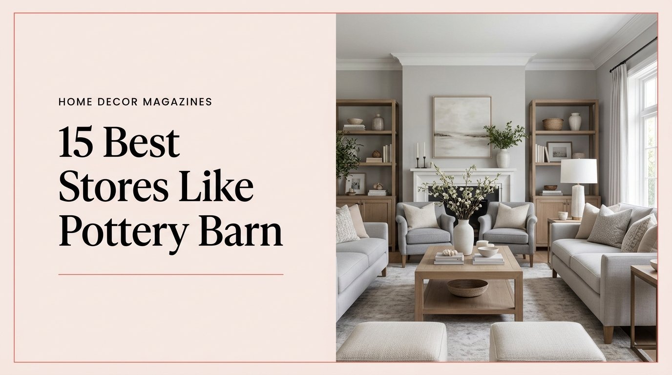 15 Best Stores Like Pottery Barn for Furniture & Home Decor